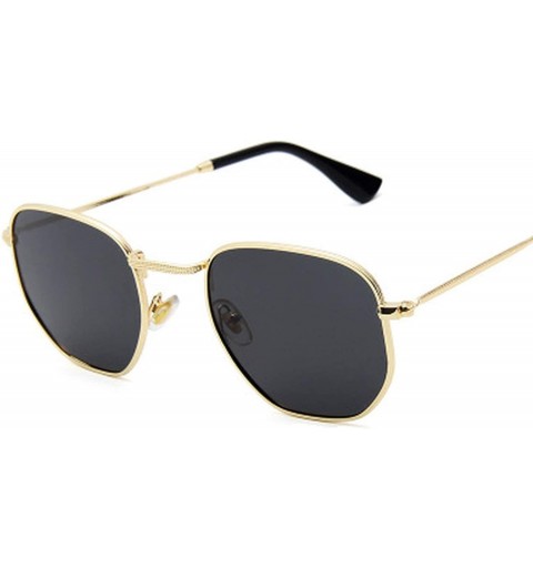 Rimless New Retro Classic Small Polygon Polarized Sunglasses Men Sun Glasses Women Vintage Metal Frame Eyewear UV400 - 4 - CA...