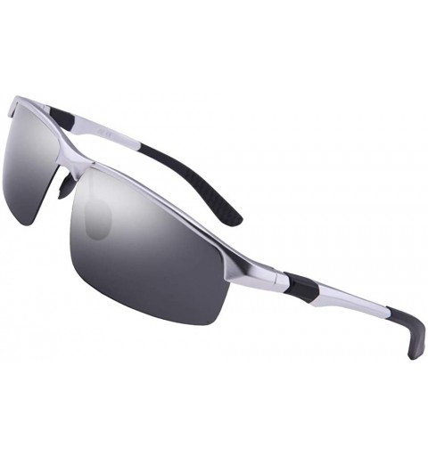 Mens Sunglasses Polarized Sport Sunglasses for Men Driving Fishing UV400  Protection Metal Frame - C518WDY8GO8
