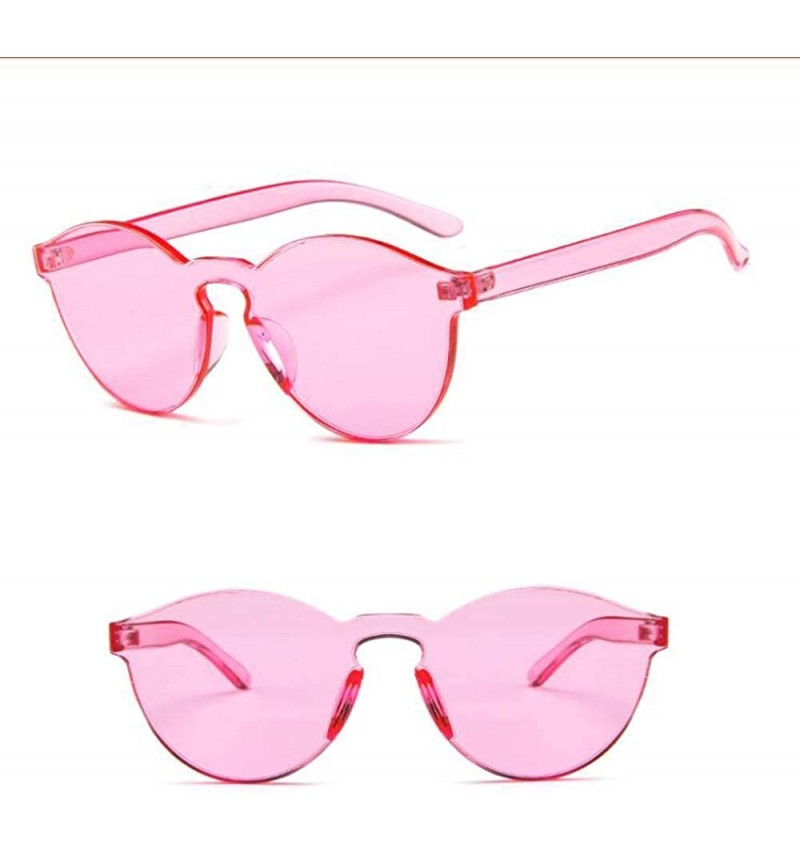 Colorful Reflective Rimless Sunglasses Fashion Vintage Eyewear for ...