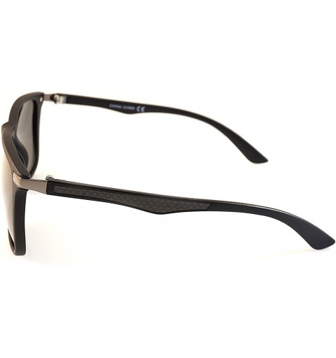 Unisex Sports 50mm Polarized Sunglasses 100% UV Protection P001 - Black ...