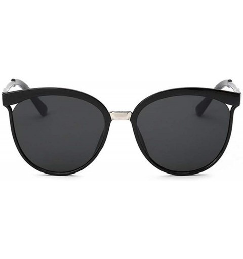 Vintage Black Sunglasses Women Cat Eye Sun Glasses Color Lens Mirror ...