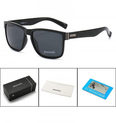Oversized RDZOIHE Retro Polarized Sunglasses for both men and women - uv-proof Fashion Square oversized sunglasses 8801 - CP1...