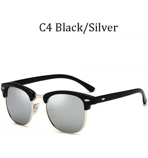 Rimless Fashion Brand Classic Men Women Colored Semi Rimless Sunglasses 3016 C2 - 3016 C5 - C018YZUND4X $12.04