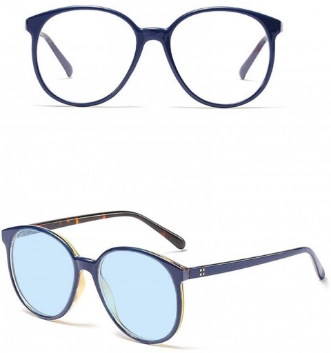Round 2019 new retro rice nail round frame unisex Sun photochromic blue brand fashion designer glasses frame - CB18X2QK2A3 $2...