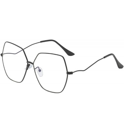 Square Women Trendy Fashion Square Metal Frame Sunglasses UV400 Sun Glasses Non Polarized Lens Shades - Clear - CE18U67WHWZ $...