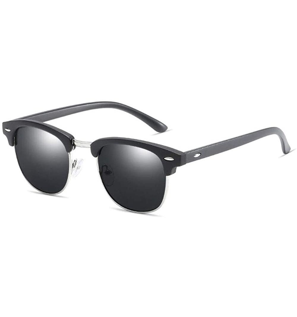 Vintage Half Frame Semi-Rimless Sunglasses Men Women Classic Driving ...