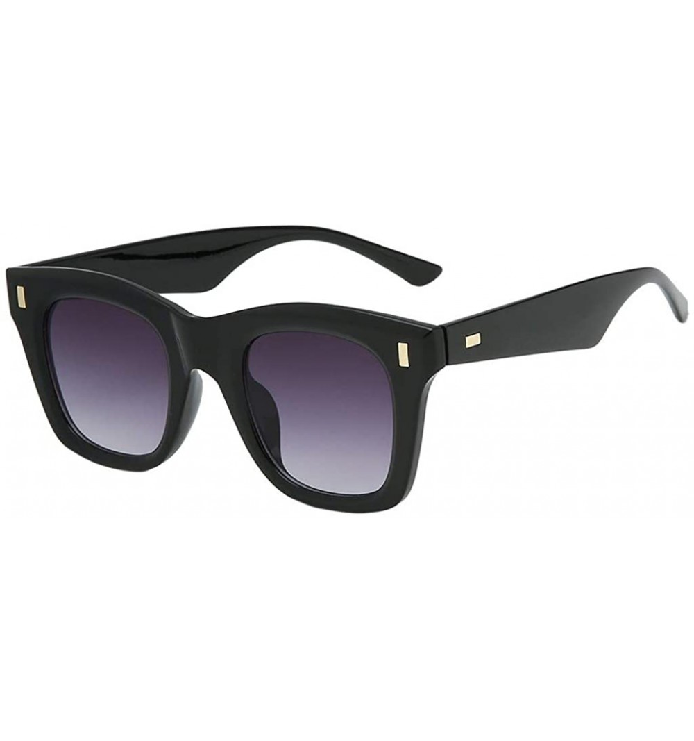 Fashion Square Sunglasses GorNorriss Integrated - Black Lens/Black ...
