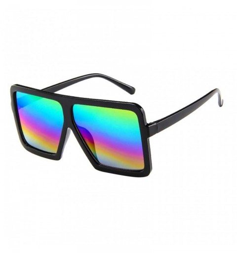 Rimless Oversize Vintage Sunglasses Classic Protection - Multicolor - C418RLEA8HZ $16.85