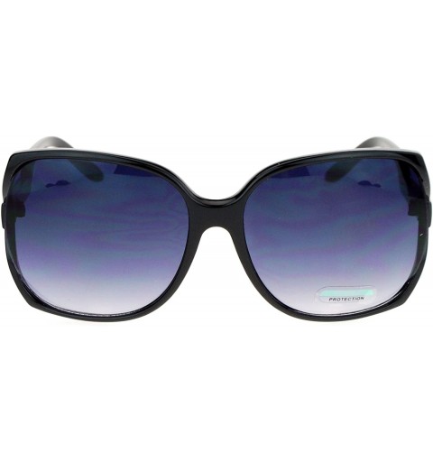 Side Expose Lens Butterfly Plastic Diva Womens Sunglasses - Black ...