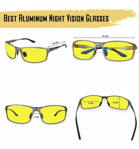 Goggle mens night vision TITANIUM GLASSES - C61926D4AZ5 $19.01