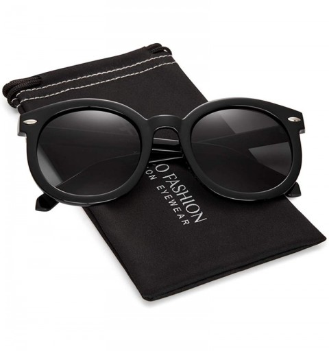 Round Retro Womens Oversized Sunglasses Fashion Circle Glasses for ...