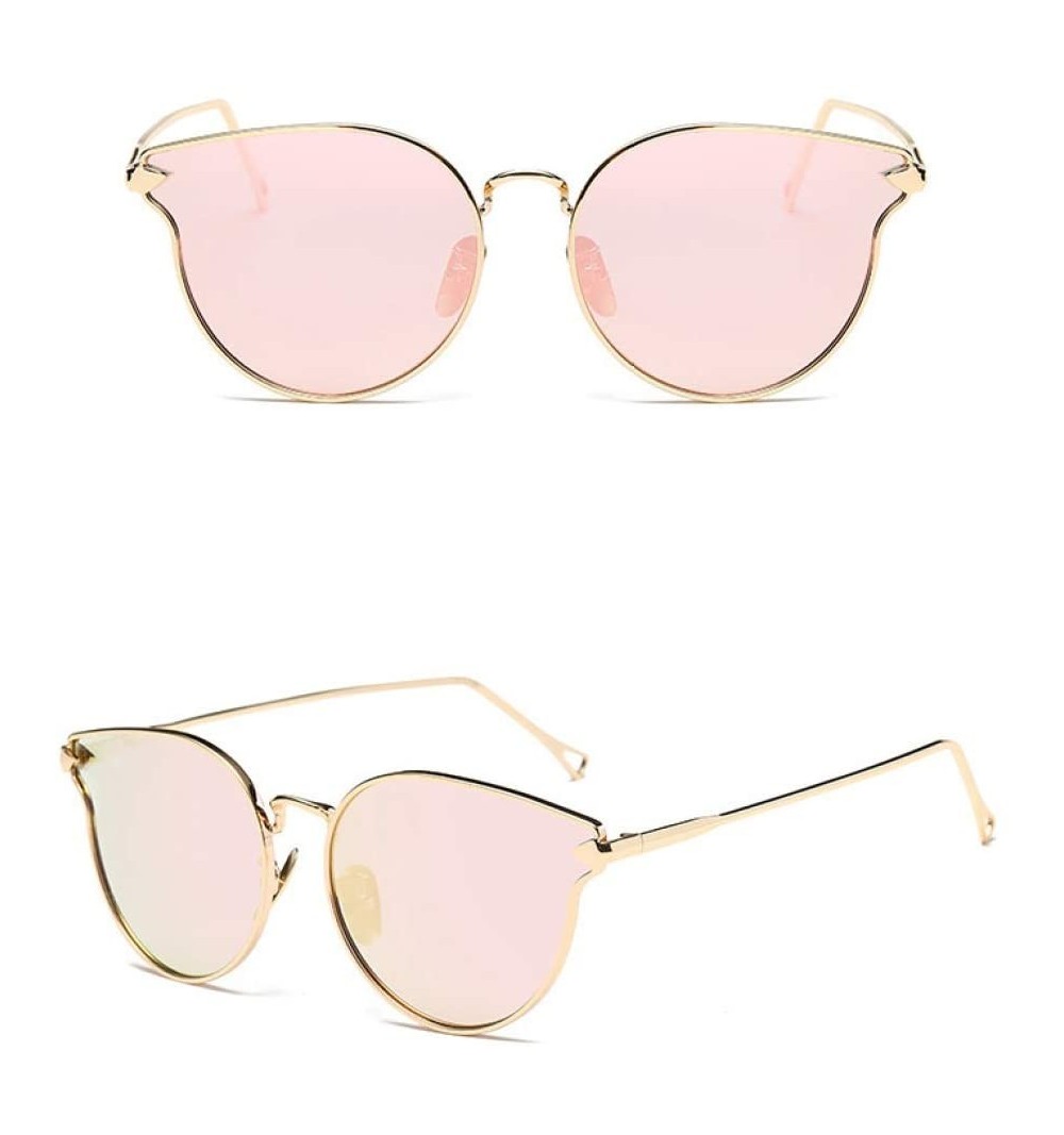 Oversize Sunglasses Women Cat Eye Sunglasses Fashion Design Mirror Lens ...