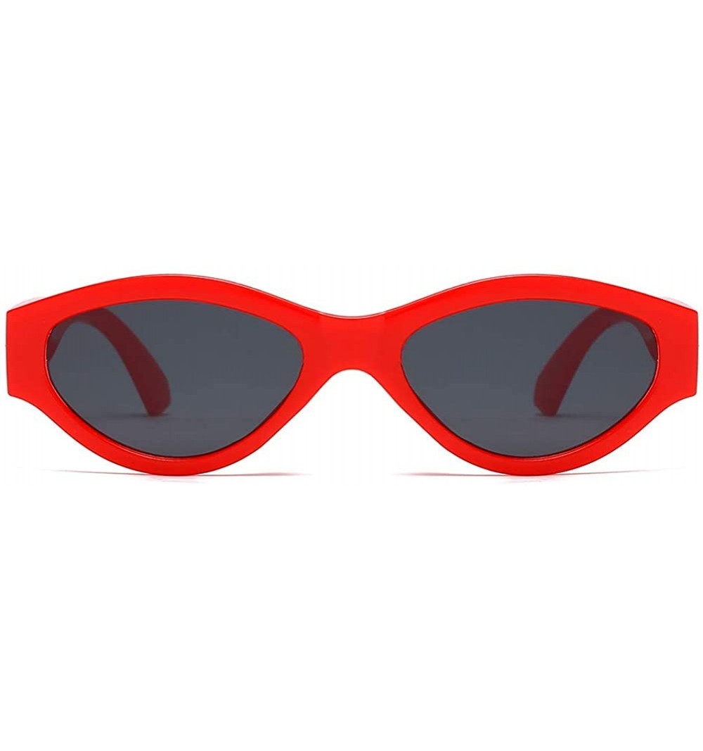 Women Sunglasses Retro Black Drive Holiday Oval Non-Polarized UV400 ...